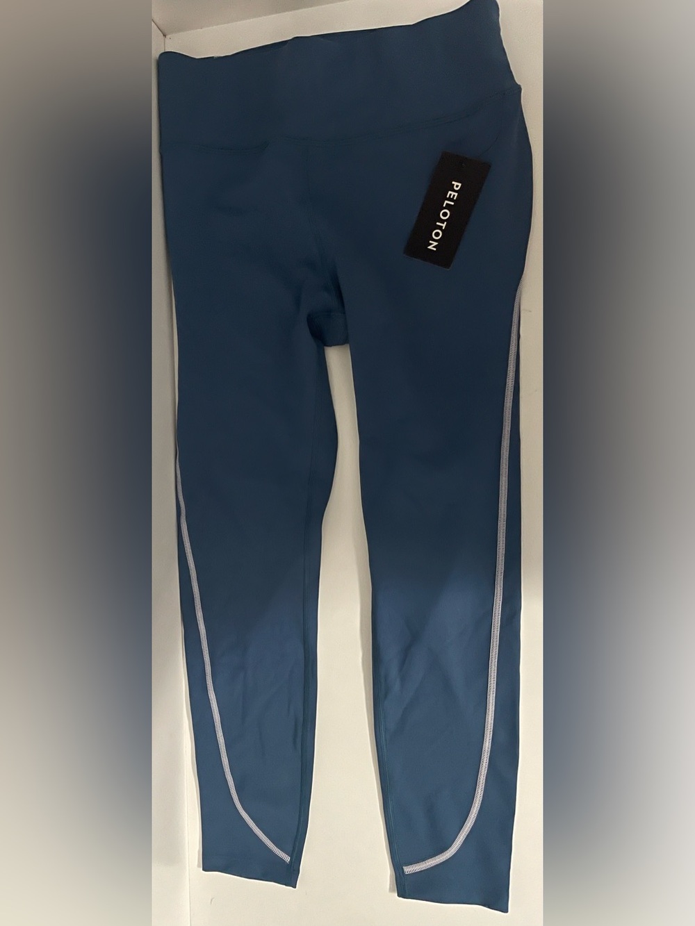 Peloton Move Mission Seamed Leggings – Blue/Silver Reflective Details